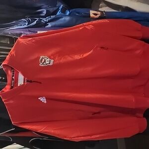 Men's extra large Adidas NC State jacket with NC State Wolf logo